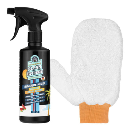 Set Auto - Innenreiniger SUMMER LIMITED EDITION 500 ml + Mikrofaser - Reinigungshandschuh Innenraum🏄‍♀⛱🍉🔆😎 - CLEANEXTREME