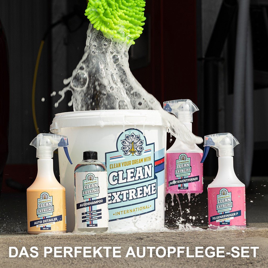Auto-Wasch-Set Base Glanz Lack & Folie inkl. Wasch-Eimer mit Deckel - CLEANEXTREME