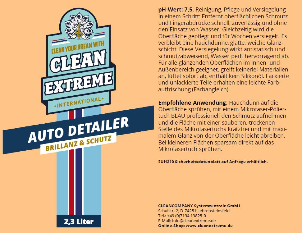 Auto-Detailer Brillanz & Schutz (Lackpflege) - 2,3 Liter - CLEANEXTREME
