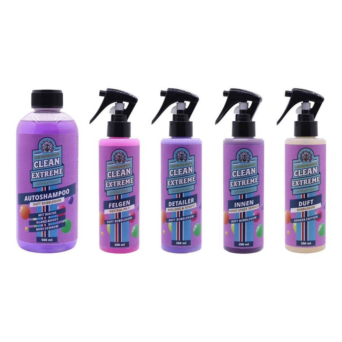Autopflege-Set BUBBLEGUM TAKE AWAY - CLEANEXTREME