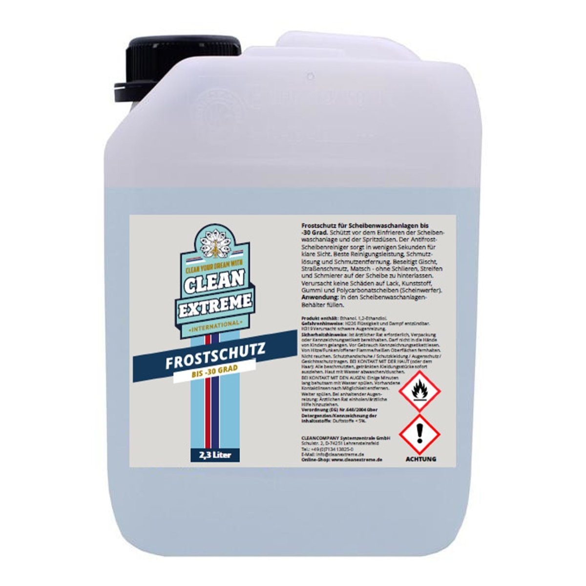 Frostschutzmittel Scheibenwaschanlage (-30 Grad) - 2,3 Liter - CLEANEXTREME