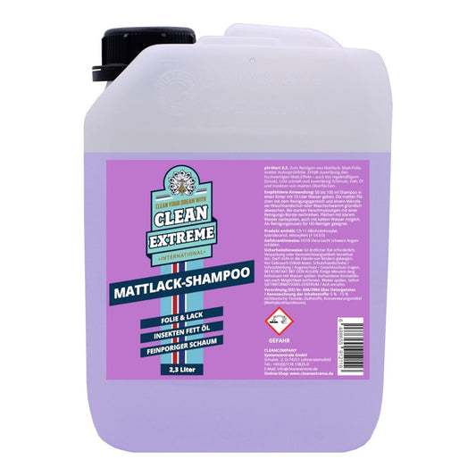 Mattlack Auto-Shampoo Folie & Lack - Konzentrat - 2,3 Liter - CLEANEXTREME