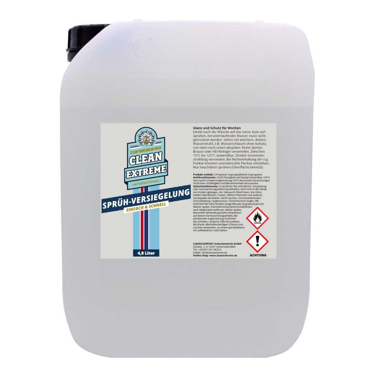 Sprüh-Versiegelung - 4,8 Liter - CLEANEXTREME