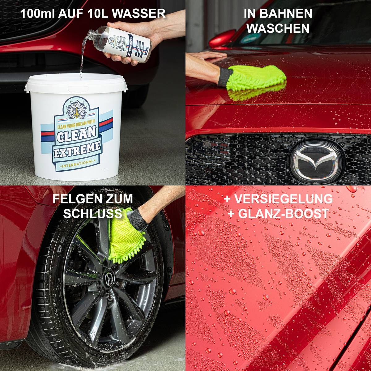 Autoshampoo Konzentrat mit Wachs 2,3 Liter - CLEANEXTREME
