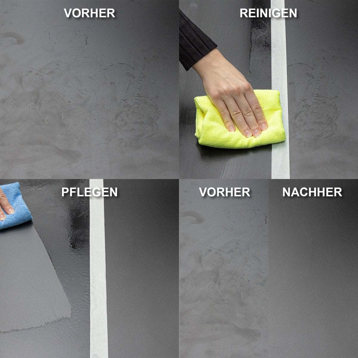 Matt-SAUBER + Matt-PFLEGE-SET für matte Fronten bei Küchen- und Möbel - CLEANEXTREME